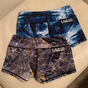Savage Barbell Booty Shorts - Size M